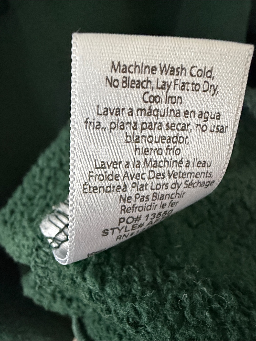 Beyond Yoga Half-Zip Sweatshirt in Deep Green - Picture 4 of 5